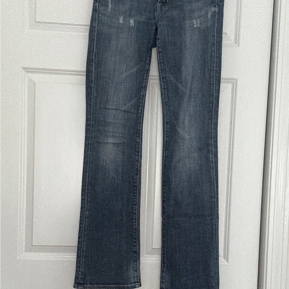 Citizen of Humanity jeans, 90's Low rise, stretch, boot cut. 30" inseam.